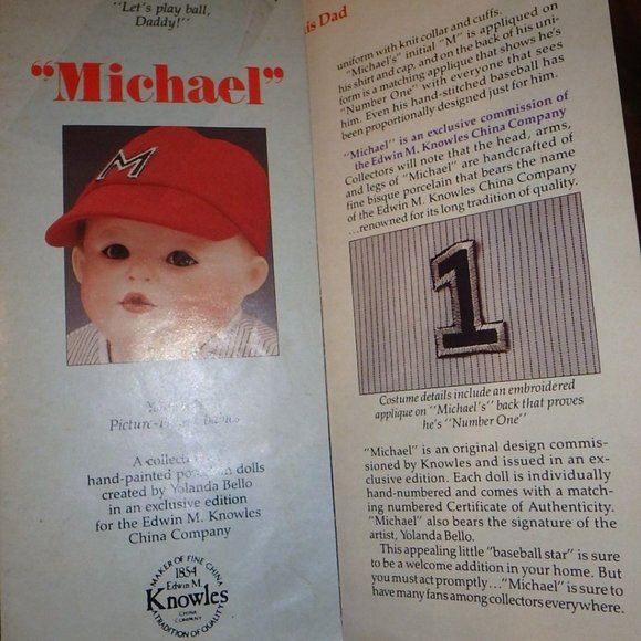 Michael by Yolanda Bello 1990 Yolanda’s Playtime - Picture 3 of 13